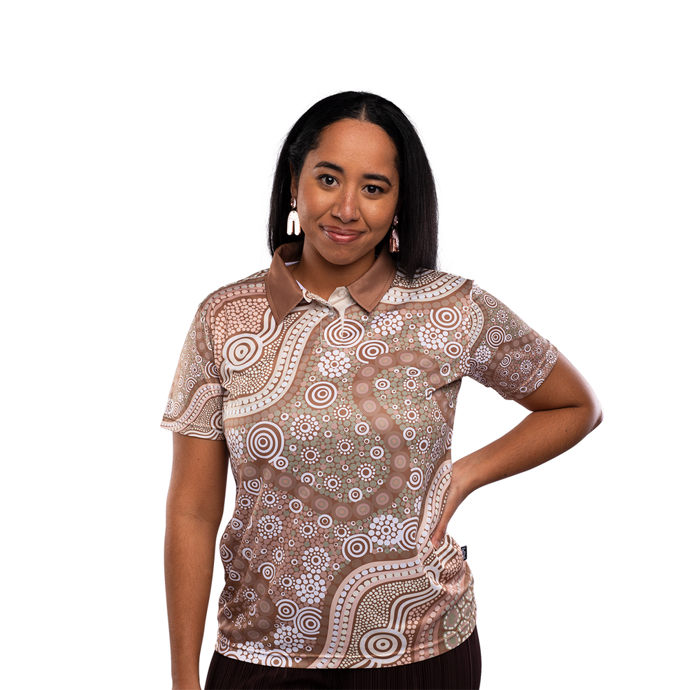 We are excited to present this detailed new design called Yuuruu Yulunga by the talented and inspiring Aboriginal artist Leah Brideson! Feel the flow of weather and water when you wear this exquisite piece of art glorifying Country at her finest, during those times of rain when the land renews itself