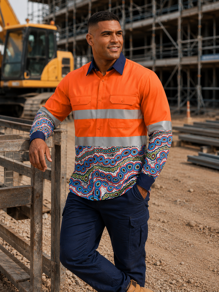 Contours of Country - Custom Hi-Vis Unisex Workwear Shirt