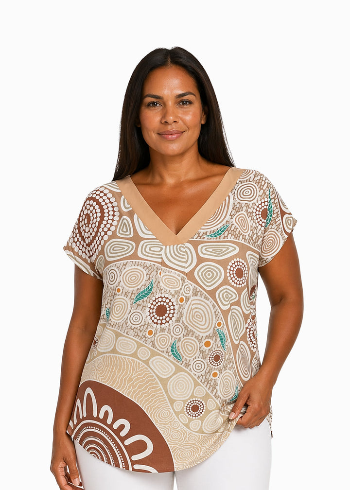 Yaliwunga (Always) – NAIDOC 2026 V Neck Blouse