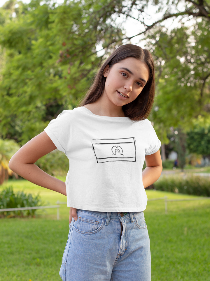 Strait Lines (TSI Flag) - Women's Crop Tee