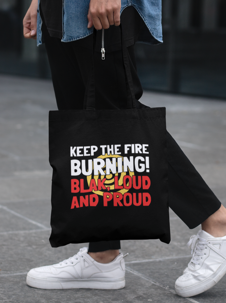 Keep The Fire Burning! NAIDOC 2024 - Cotton Tote Bag