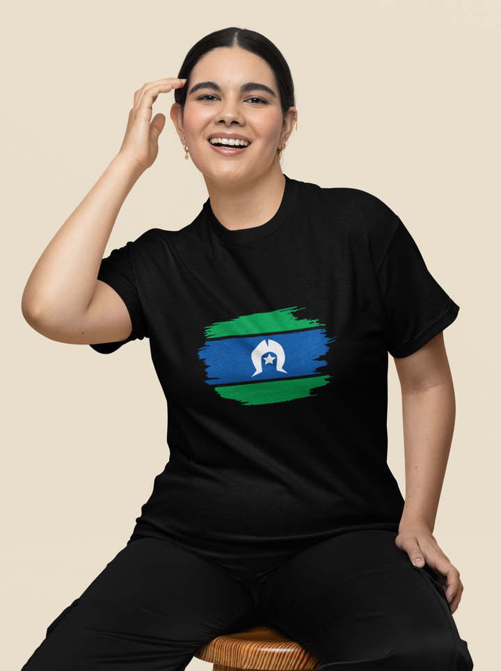 Brushstroke TSI Flag- Women’s Tee