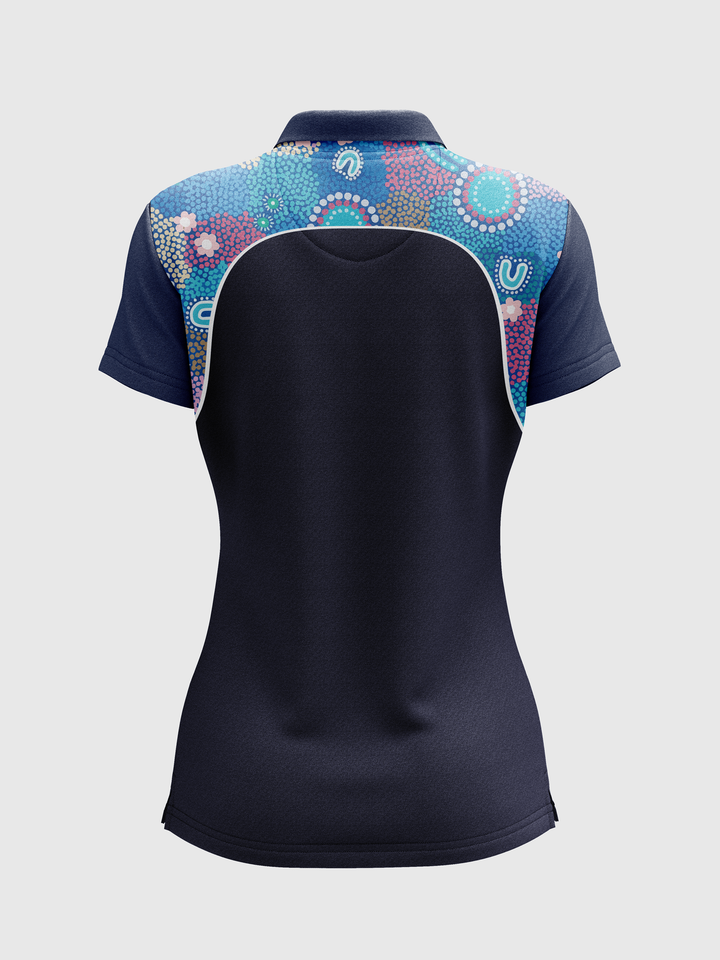 Old Ways Guiding New Paths - UPF 50+ - NAIDOC 25 Women's Custom Polo