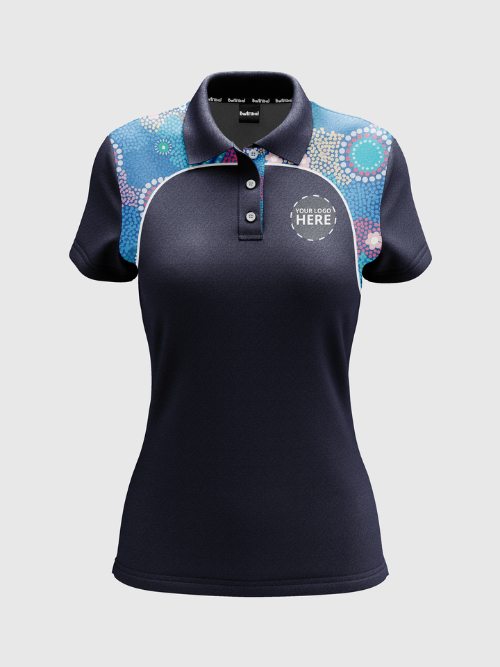 Old Ways Guiding New Paths - UPF 50+ - NAIDOC 25 Women's Custom Polo