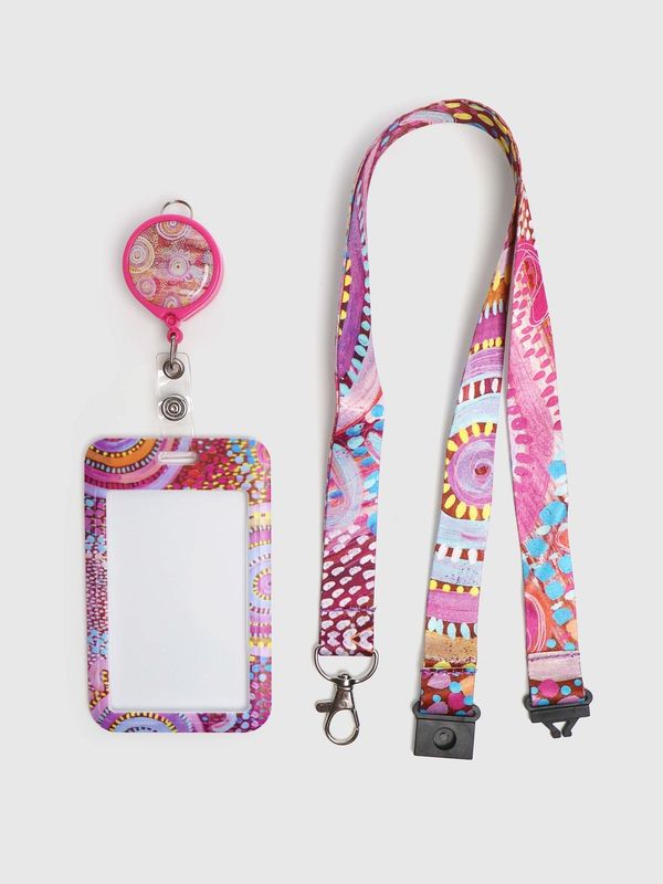 Let's Collect Seashells - ID Card Set with Lanyard and Retractable Holder