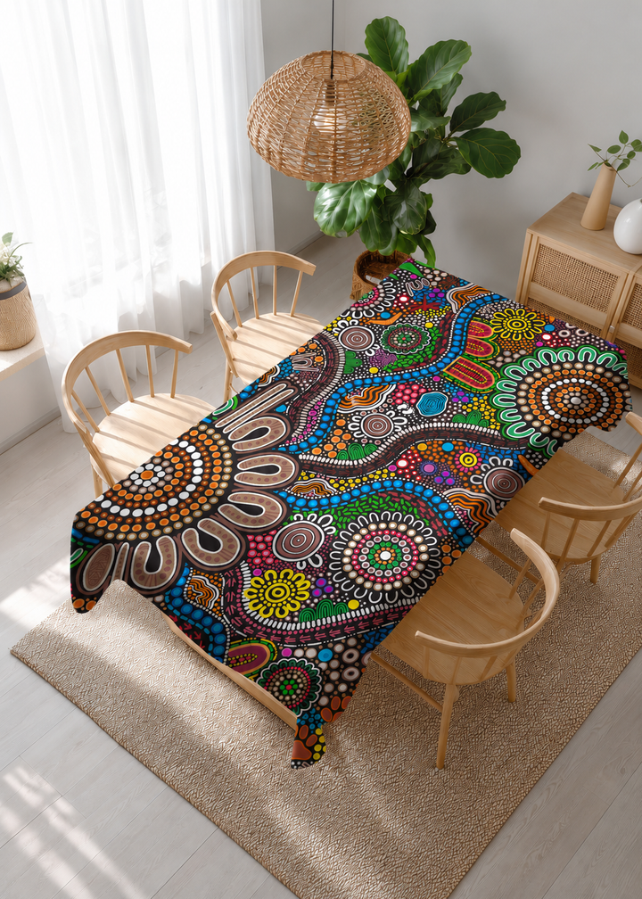 Connected to Country - Rectangle Tablecloth