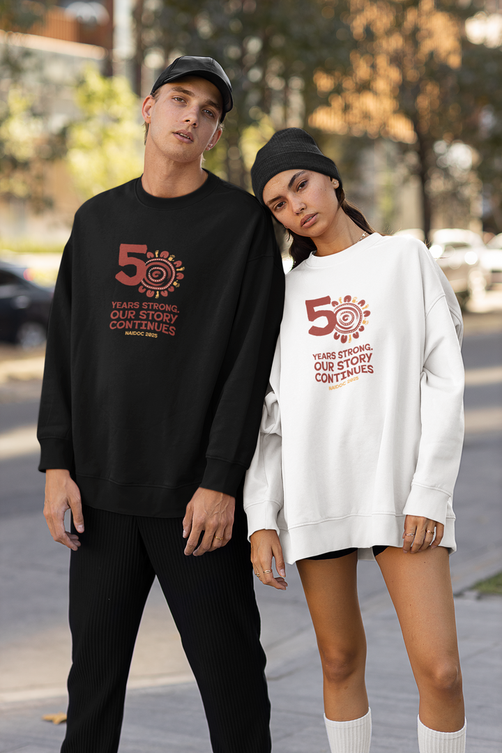 50 Years Strong - NAIDOC 2025 Unisex Sweatshirt