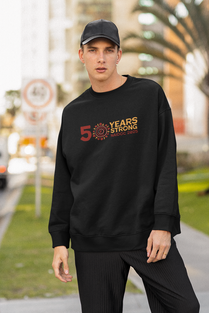 50 Years Strong - NAIDOC 2025 Unisex Sweatshirt