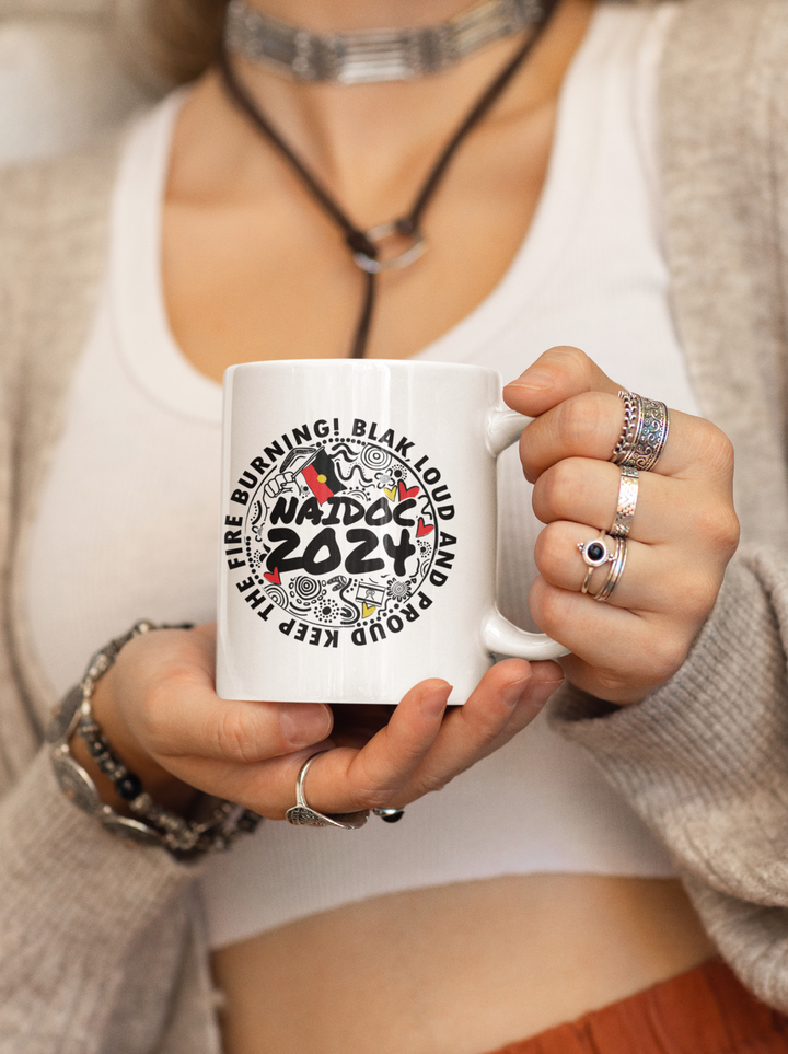 Blak, Loud and Proud NAIDOC 2024- Ceramic Coffee Mug