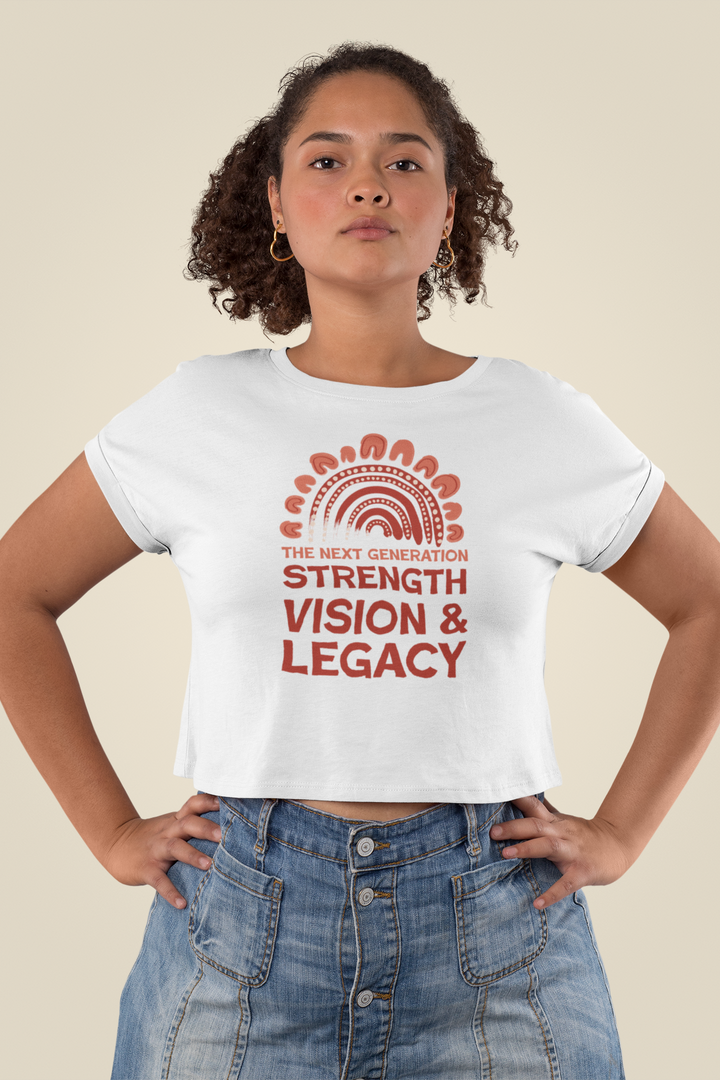 Legacy in Motion  - NAIDOC 2025 Women's Cropped T-Shirt