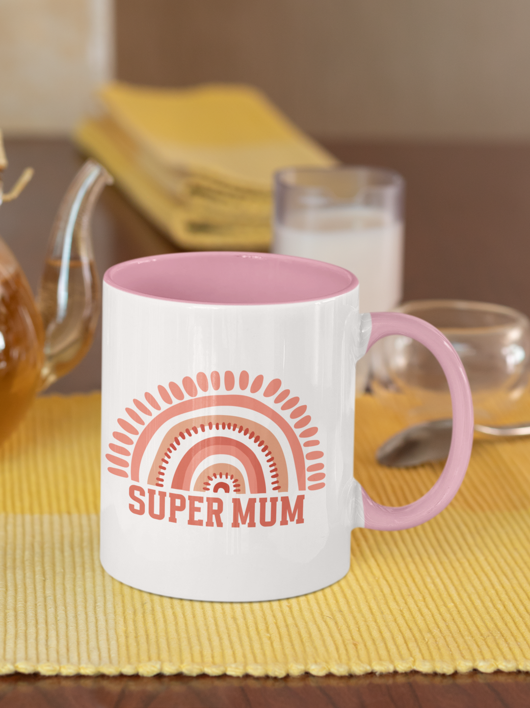Super Mum - Colourful Accent Mug