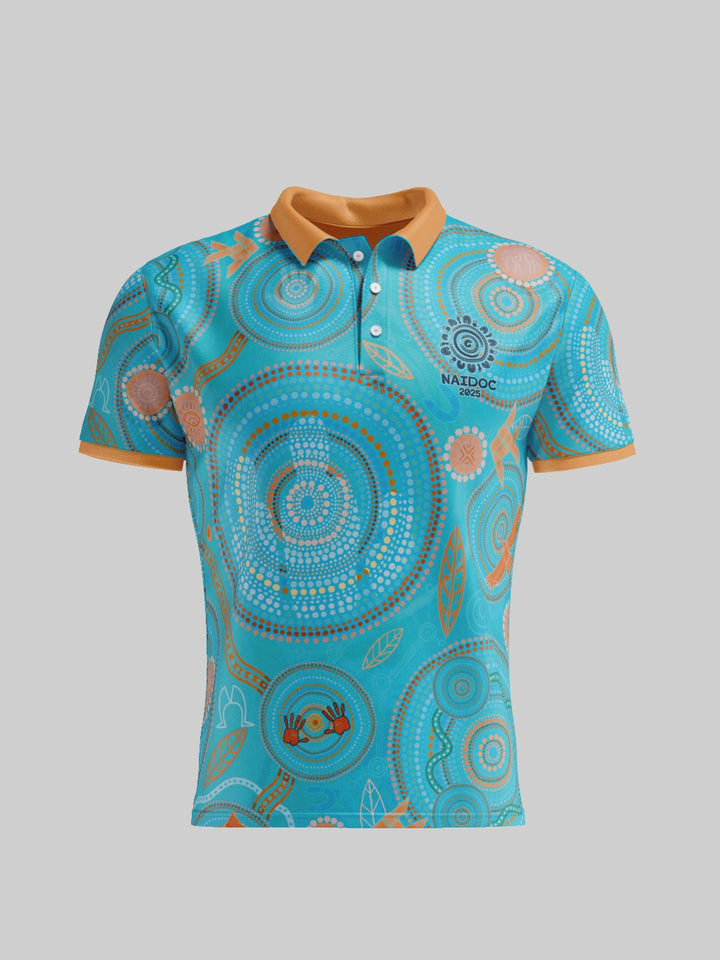 Never Stop the Dreaming - NAIDOC 2025 Women's Polo + FREE T-SHIRT