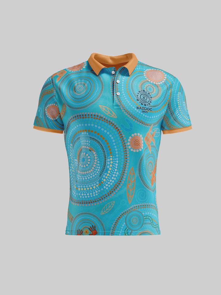 Never Stop the Dreaming - NAIDOC 2025 Men's Polo + FREE T-SHIRT