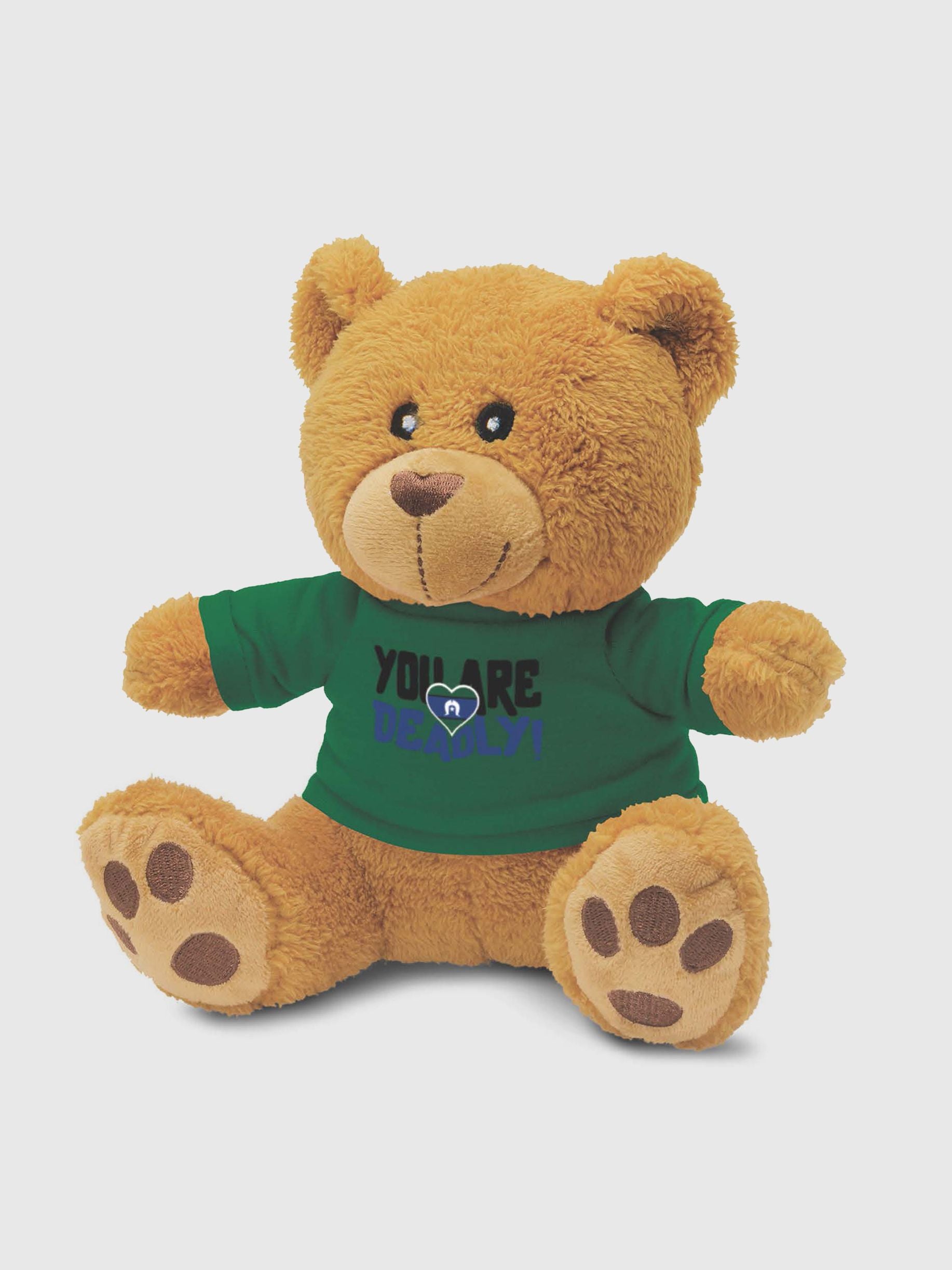 Deadly Ted Teddy Bear Plush Toy Green BW Tribal