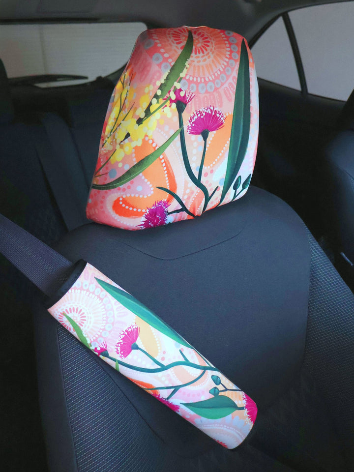 Healing - Headrest + Seat Belt Cover Gift Bundle