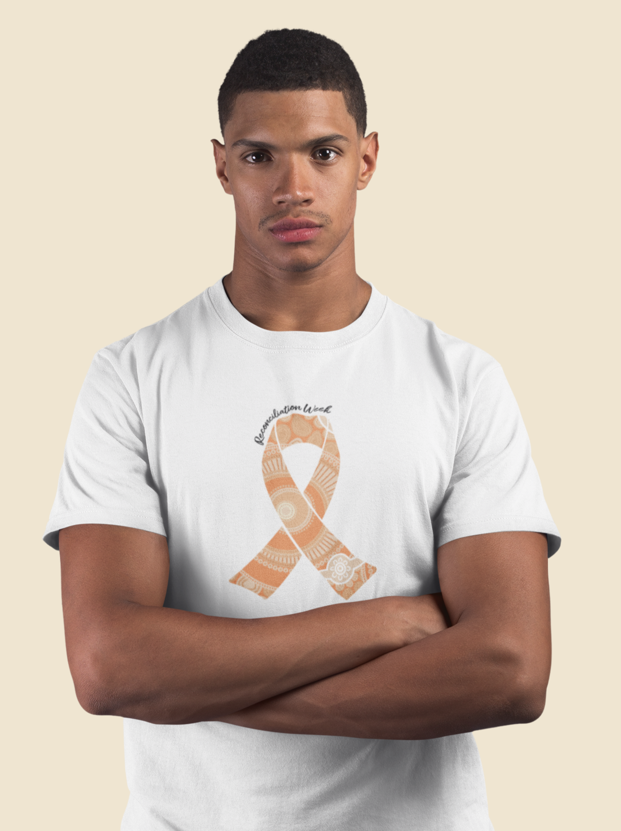 Reconciliation Ribbon - Reconciliation Week Men's Oversized Graphic Tee ...