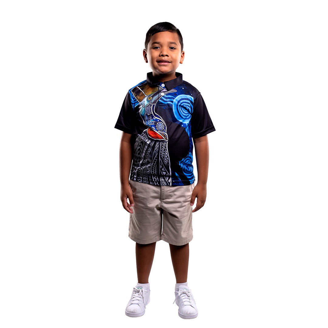 Cassowary Artwork - Kid's Polo Shirt - Polo