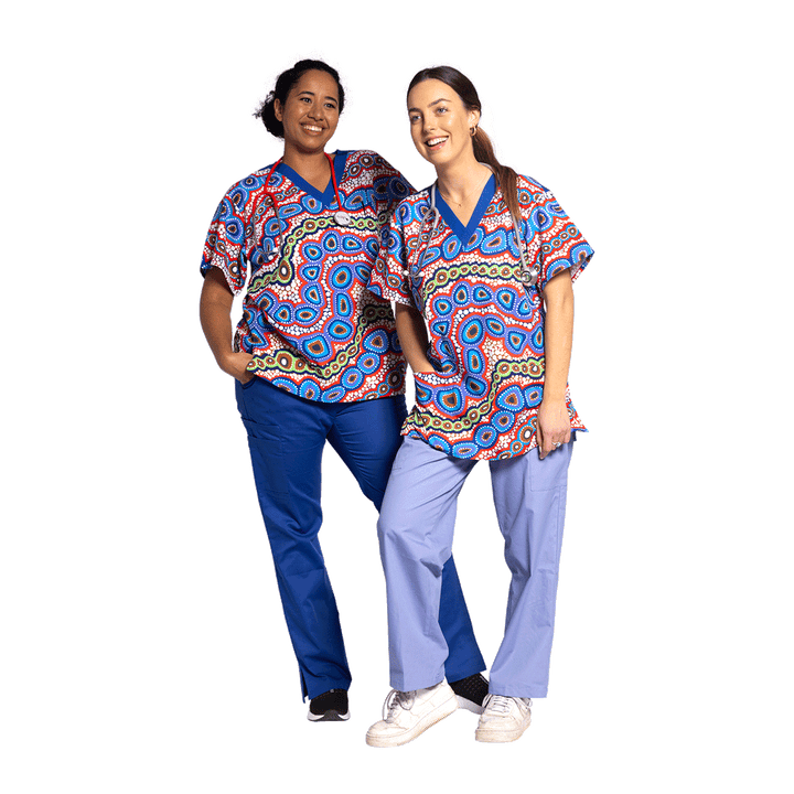 Contours of Country - Unisex Scrubs Top