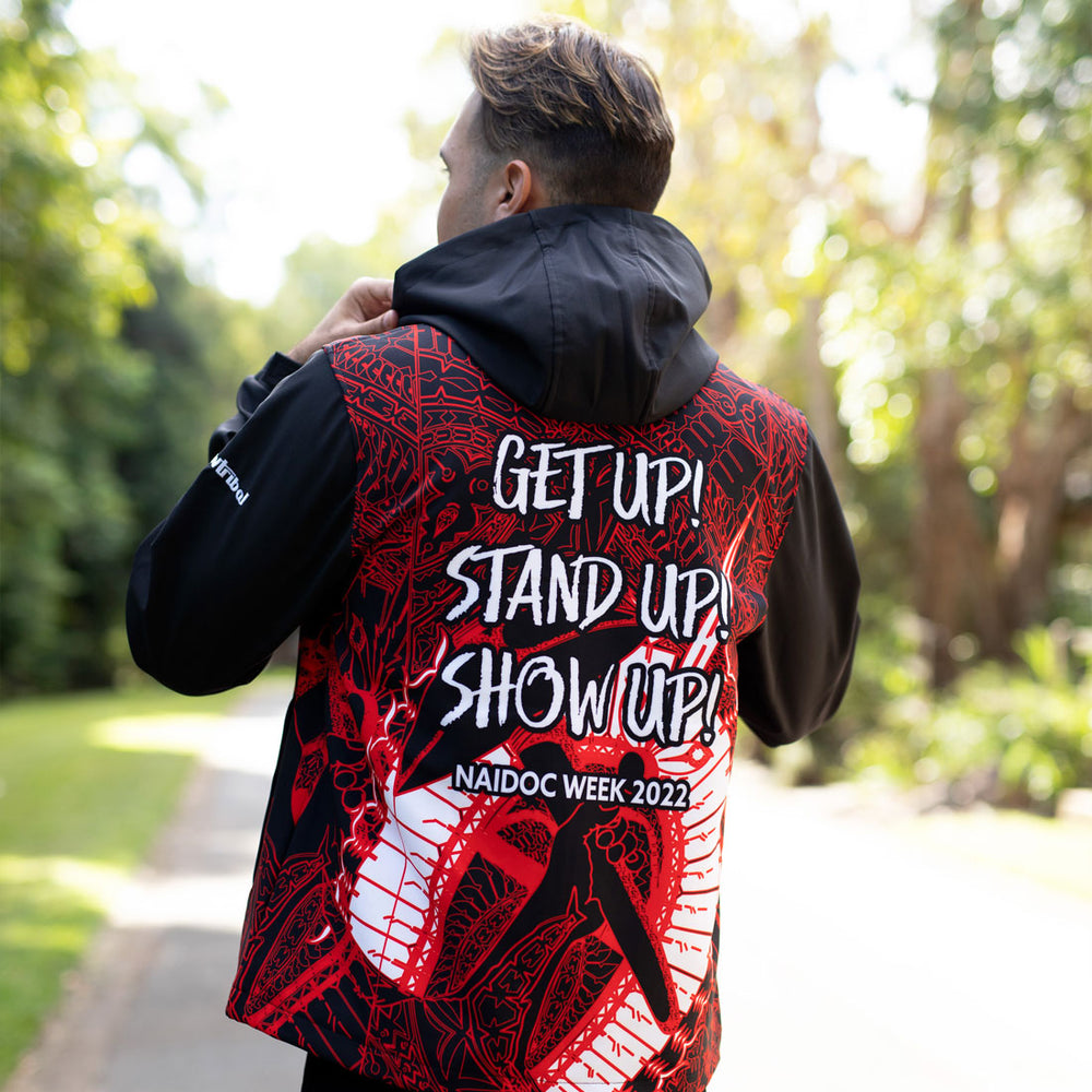 Get Up Stand Up Show Up! (NAIDOC 2022) - Men's Softshell Jacket - Softshell Jacket