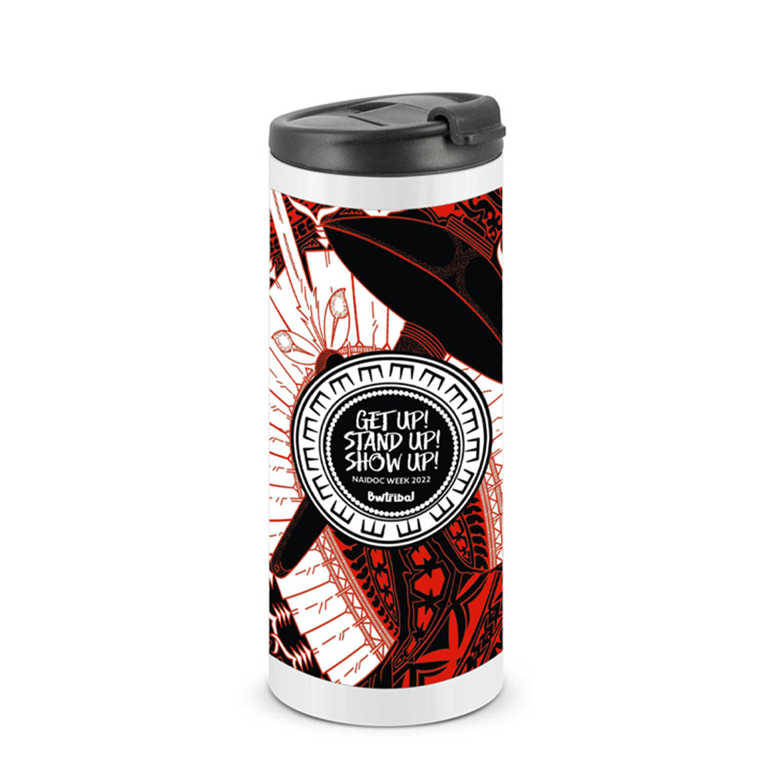 Get Up Stand Up Show Up! (NAIDOC 2022) - Vacuum Coffee Cup - Travel Mugs